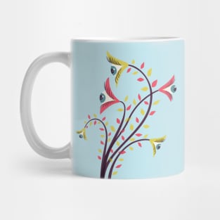 Flowers With Eyes Are Watching You Mug